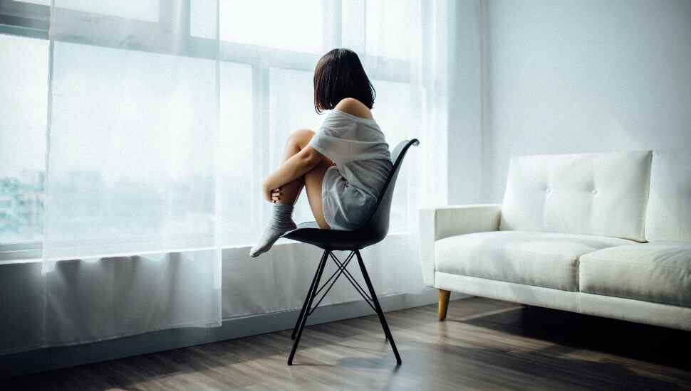 woman in a chair