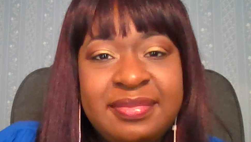 woman smiling