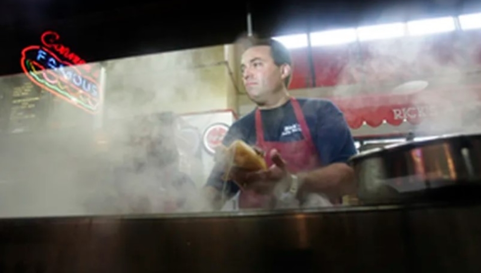 Rick Olivieri at Reading Terminal Market in 2008.