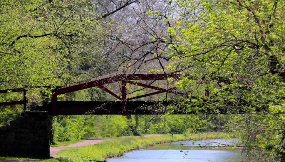 bridge over a canal