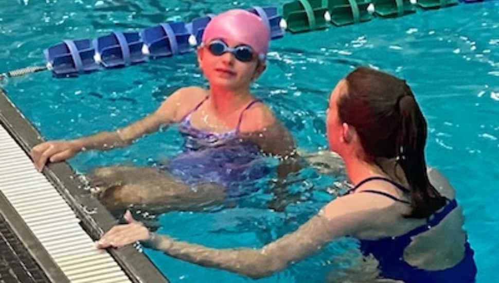 girls in pool