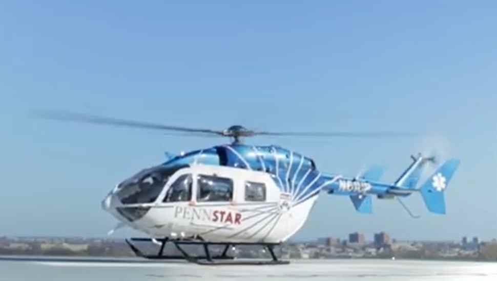 helicopter on a pad