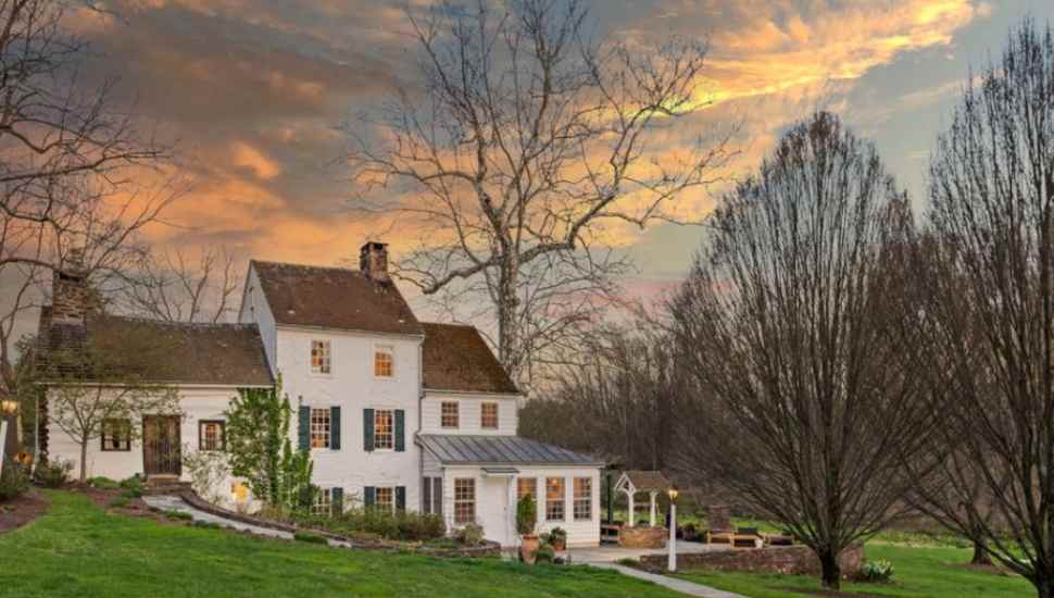 home at sunset