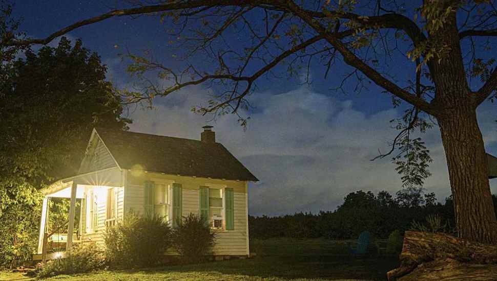 house by tree
