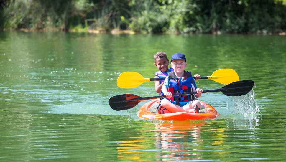 kids on the water