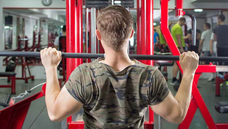 man exercising