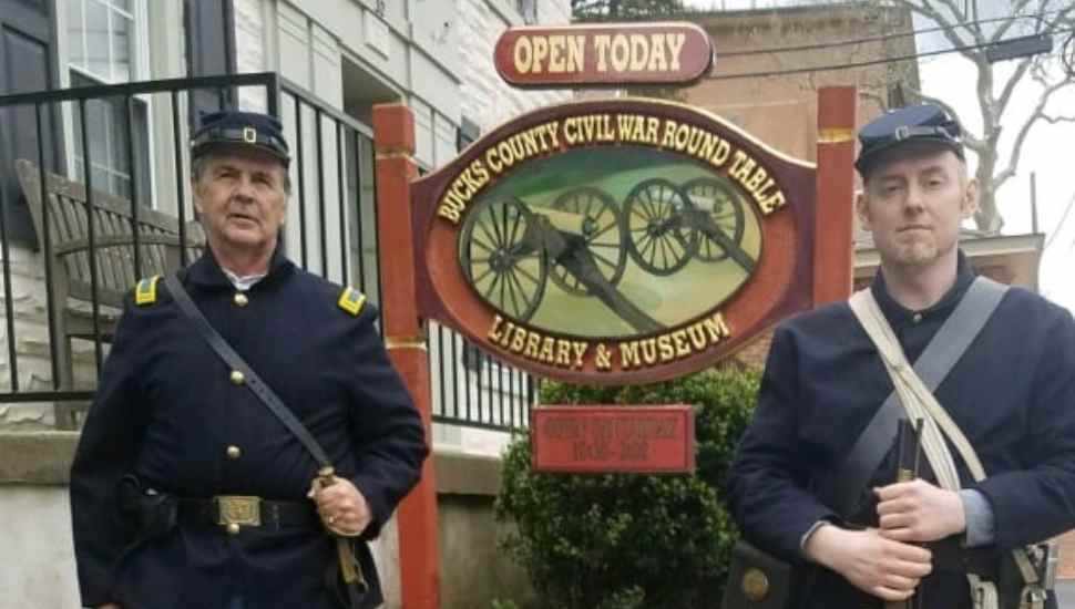 men with sign