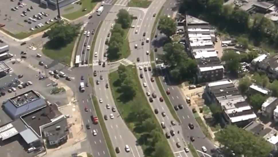 roadway from the sky