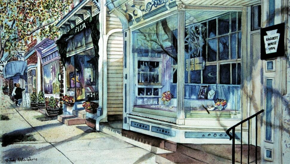 Newtown Artists Brings Local Architecture to Life with Vibrant Watercolors