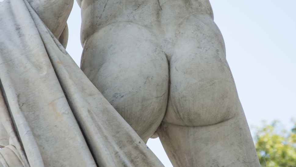 sculpture from behind