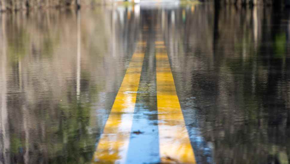 street with water
