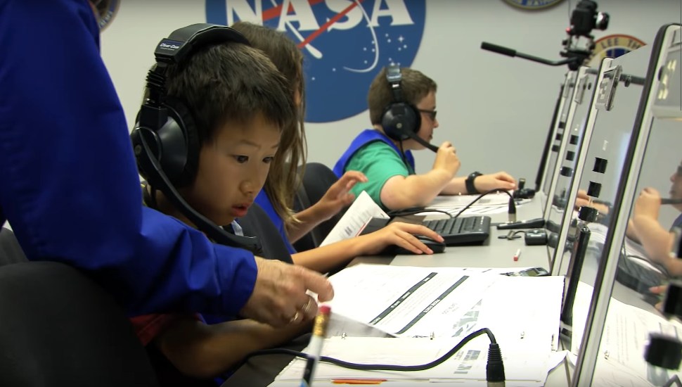 kids with headsets