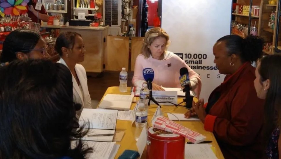 women around a table