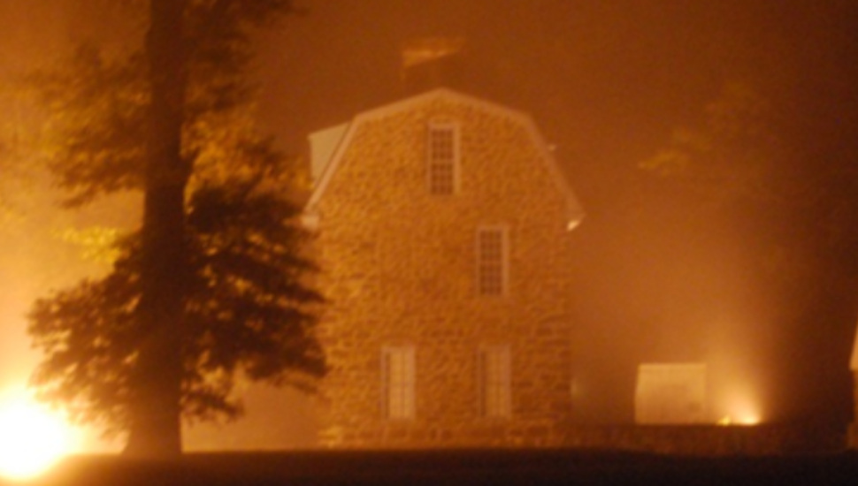 house in lights