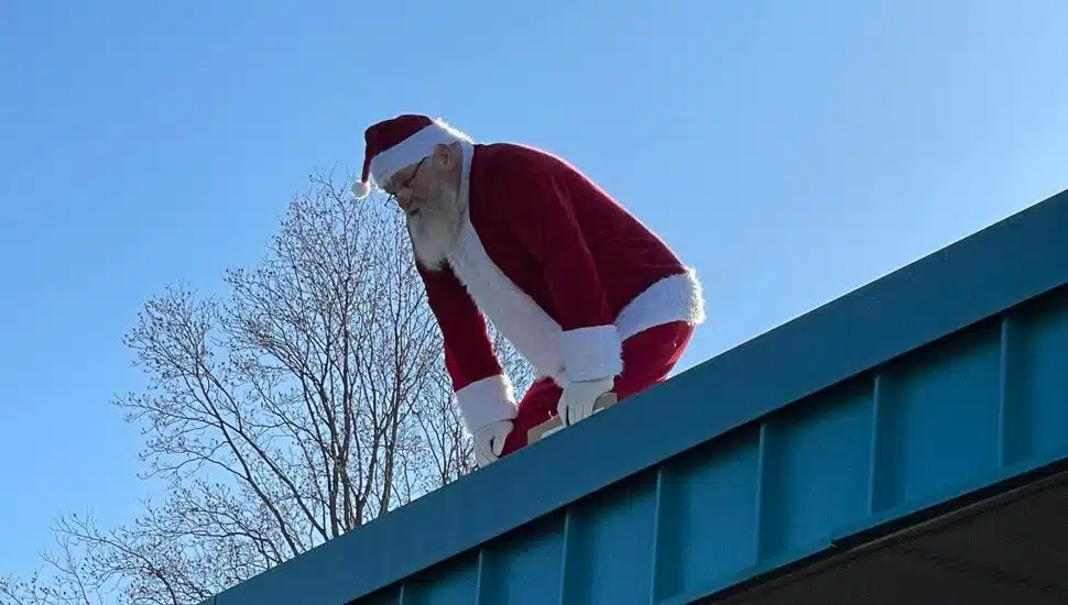 Santa Claus Just Made His Latest Stop at This Bucks County Elementary School