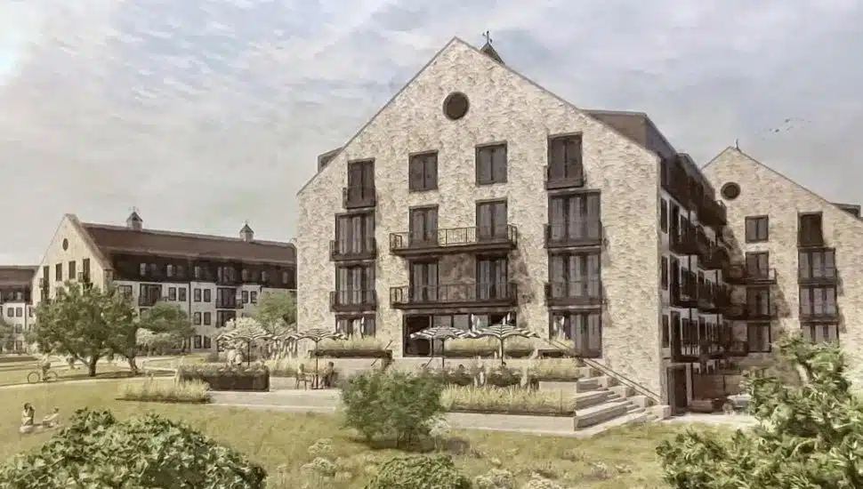 Here are the First Sketches of a New Luxury Development Planned for Newtown Township