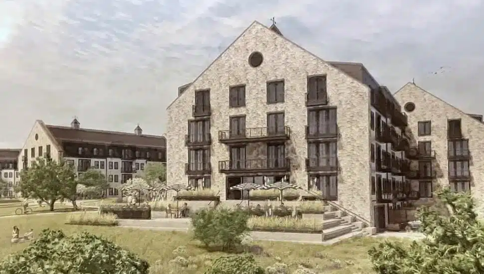 Here are the First Sketches of a New Luxury Development Planned for Newtown Township