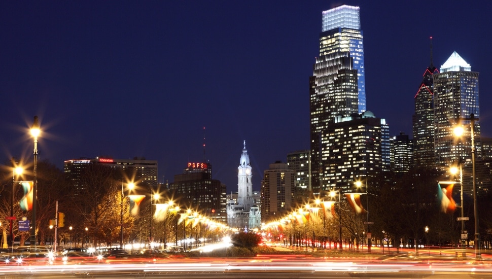 Philadelphia Skyline with PSFS Tower