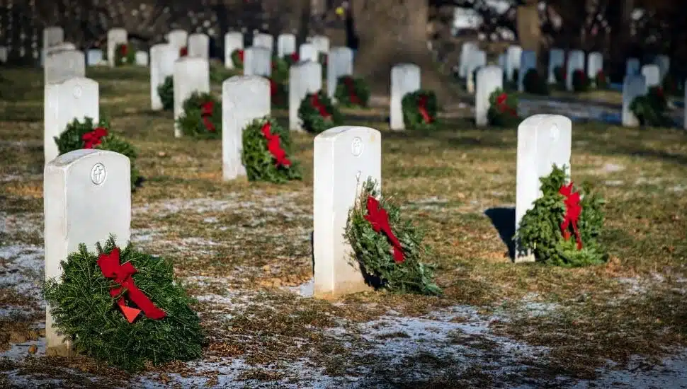 Heavy Rainfall Did Not Deter Nearly 100 People from Attending Heroes Wreath Laying Ceremony in Richboro