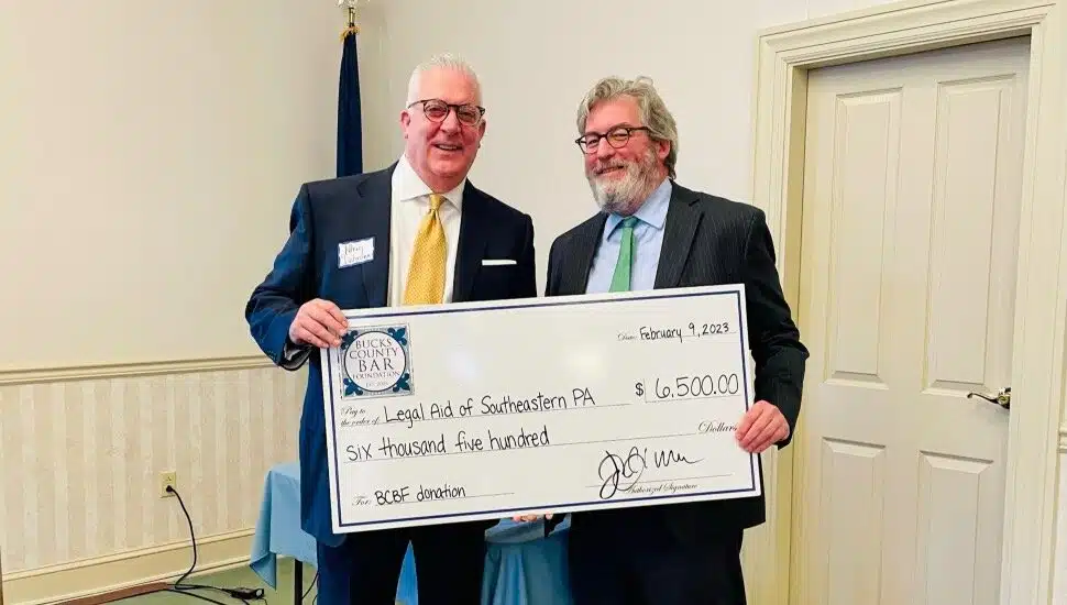 Bucks County Bar Association Donates ,500 to Major Legal Aid Office