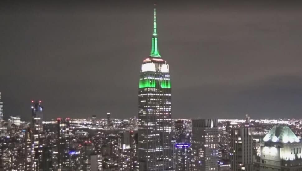 Empire State Building in Eagle Green