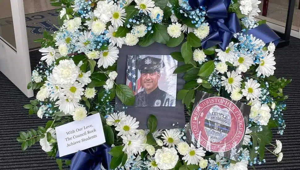 Richboro Florists Create Wreath to Honor Fallen Philadelphia Police Officer