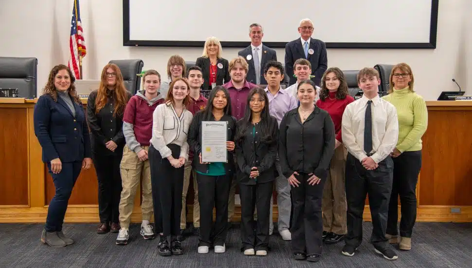 Philanthropy Club from Middle Bucks Institute of Technology Visits Bucks County Commissioners’ Office