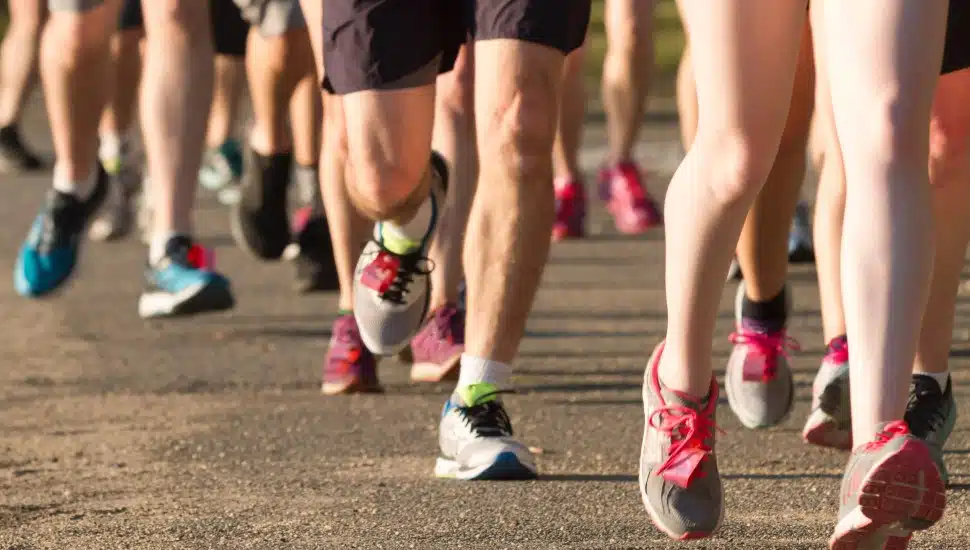 Runners in a race