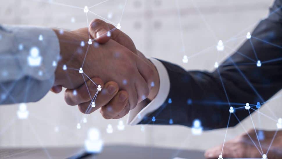 businessmen shaking hands