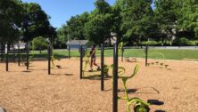 The Jordan Park outdoor fitness system in Allentown