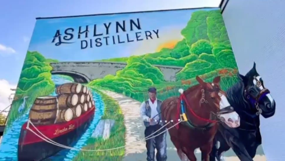 The new mural outside of Ashlynn Distillery