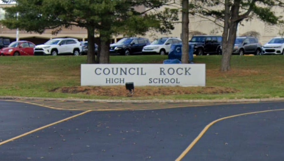 The entrance sign of Council Rock High School North