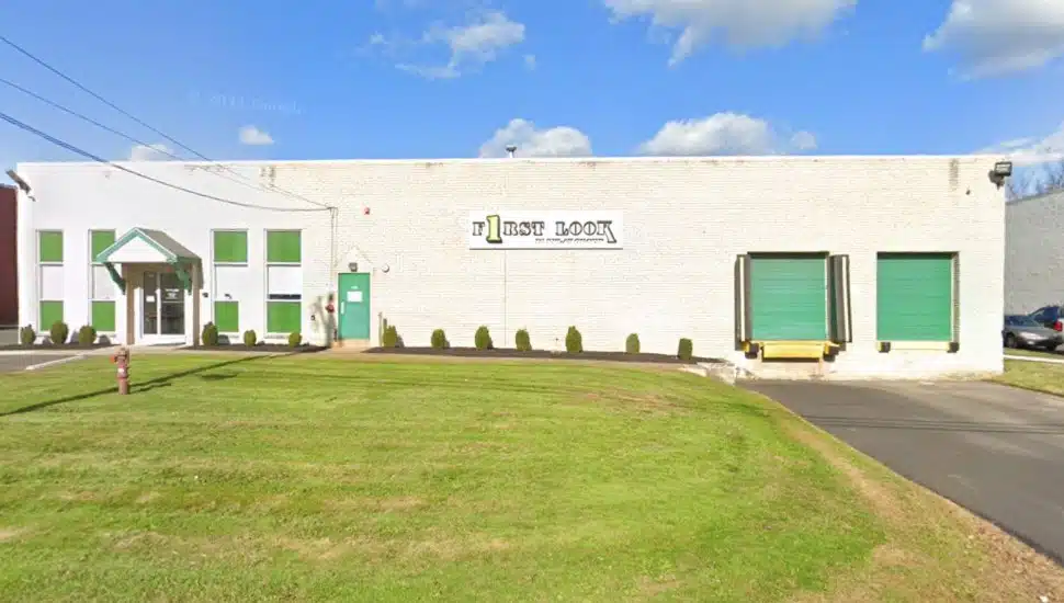 The exterior of First Look's building
