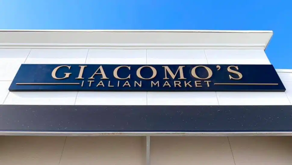 The sign for Giacomo’s Italian Market in Quakertown