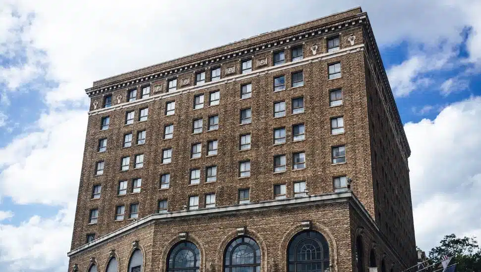 The exterior of the Historic Hotel Bethlehem.