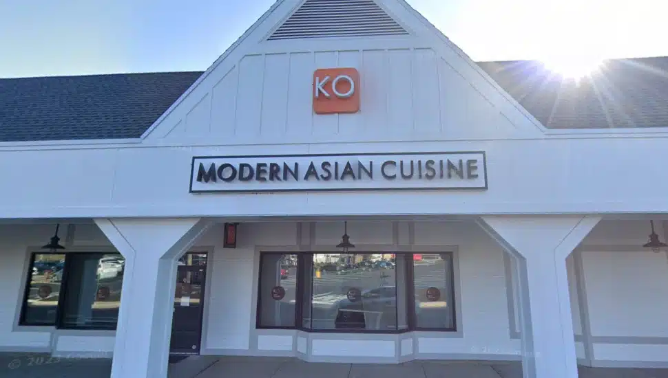 The exterior of the KO restaurant