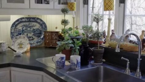 The kitchen of the Lumberville estate