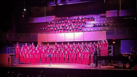 The Philadelphia Girls Choir on stage