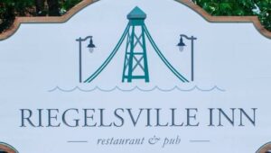The sign for the Reigelsville Inn