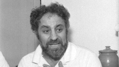 Abbie Hoffman in 1989, just before his death