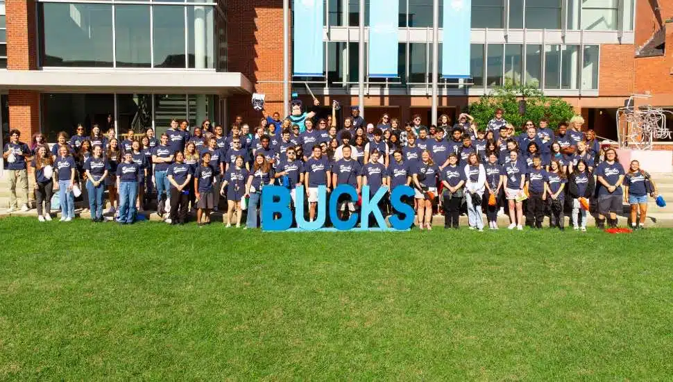 Students at Bucks County Community College