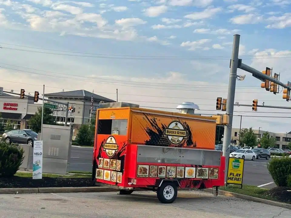 A Bucks Gyro Halal Food truck in Warminster
