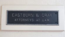The sign for Eastburn and Gray, P.C.