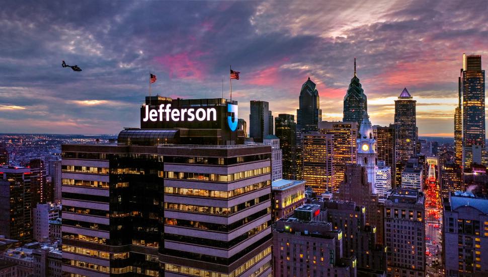 The Jefferson Health building in Philadelphia