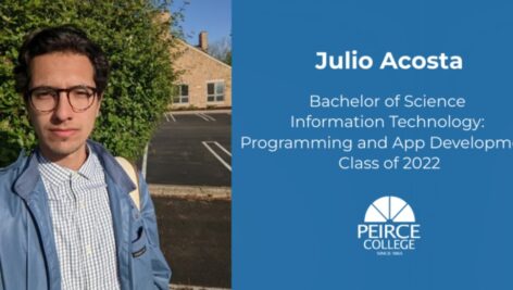 Julio Acosta, Peirce College graduate