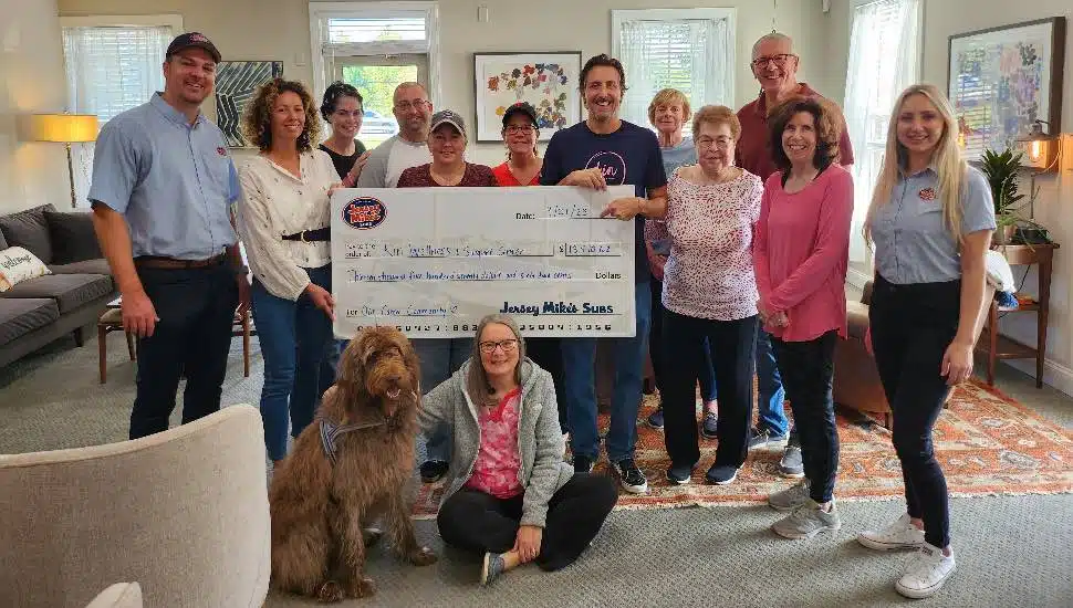 Members of Jersey Mike's and Kin Wellness and Support Center