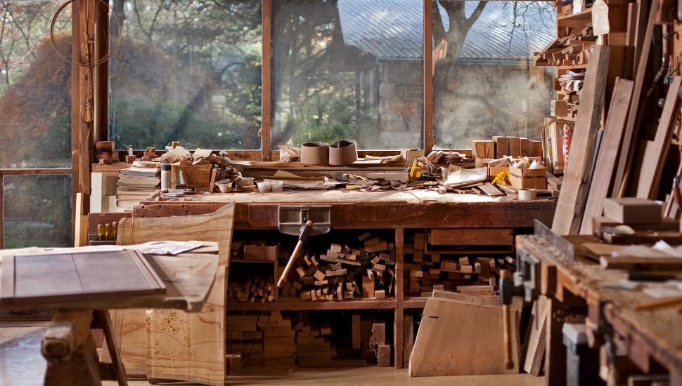 The studio of Nakashima Woodworkers