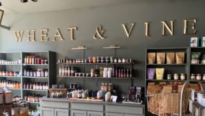 The interior of Wheat and Vine Provisions Co.