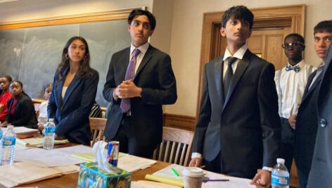 Students at the event at Yale University