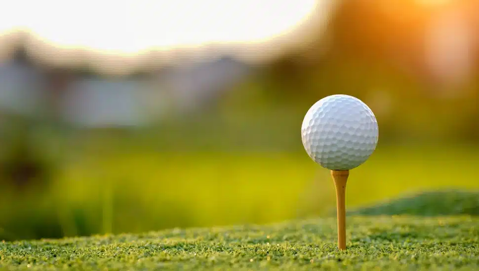 A golf ball